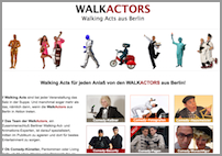 Homepage der Walkactors aus Berlin