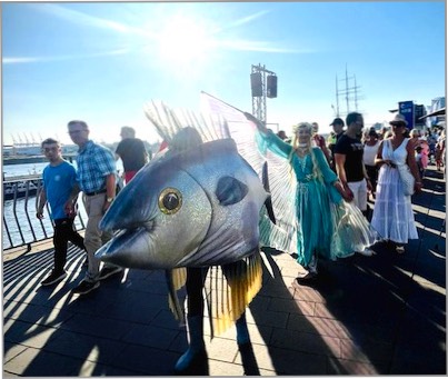 Walking Fish in Hamburg