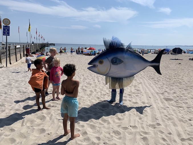 Der wandernde Riesenfisch an der Ostsee